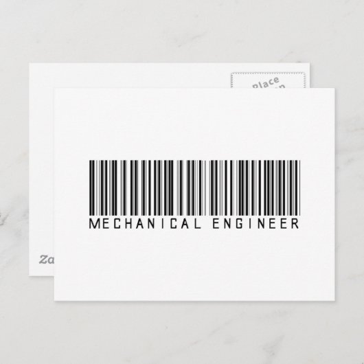 Code van de werktuigkundigenbalk briefkaart (Voorkant / Achterkant)