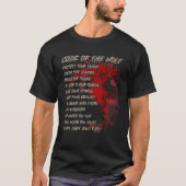 Code van de Wolf, bescherm je familie, Viking Wolf T-shirt (Voorkant)