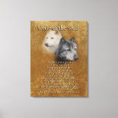 Code van de Wolf Canvas Afdruk (Voorkant)