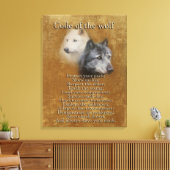 Code van de Wolf Canvas Afdruk (Insitu (Woonkamer))