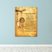 Code van de Wolf droomvanger Canvas Afdruk (Insitu (Houten vloer))