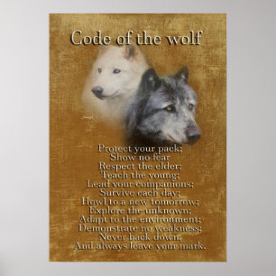 Code van de Wolf-Wolf Spirit Poster