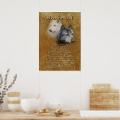 Code van de Wolf-Wolf Spirit Poster (Keuken)