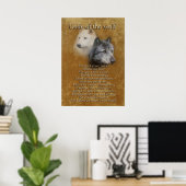Code van de Wolf-Wolf Spirit Poster (Thuiskantoor)