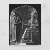 Code van Hammurabi, bovenaan de stele Briefkaart (Voorkant)