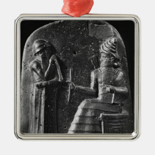 Code van Hammurabi, bovenaan de stele Metalen Ornament