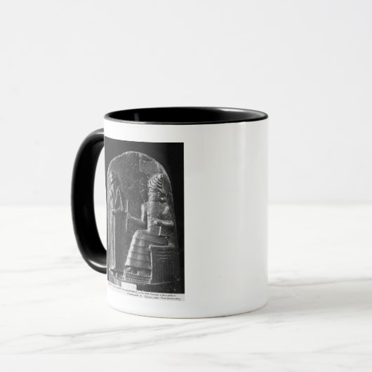 Code van Hammurabi, bovenaan de stele Mok (Voorkant links)