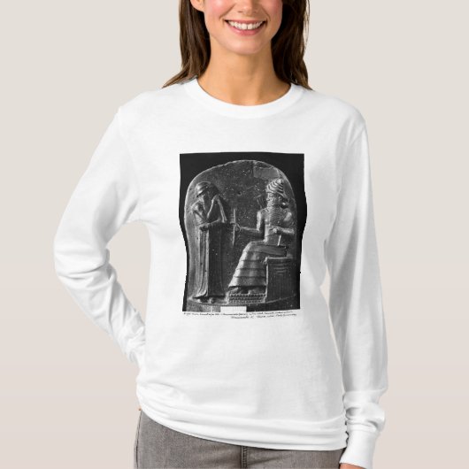 Code van Hammurabi, bovenaan de stele T-shirt (Voorkant)