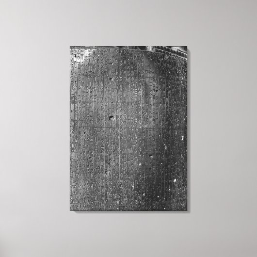 Code van Hammurabi, nadere gegevens over het kolom Canvas Afdruk (Voorkant)