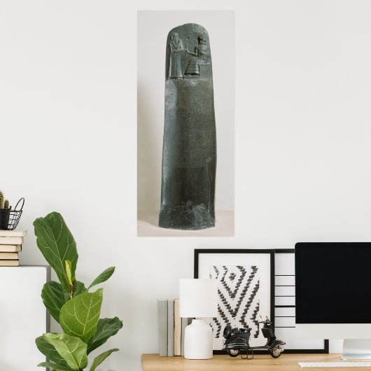 Code van Hammurabi Poster (Thuiskantoor)