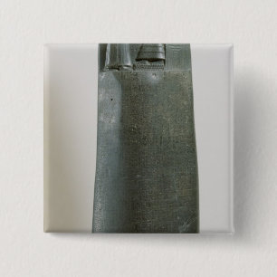 Code van Hammurabi Vierkante Button 5,1 Cm