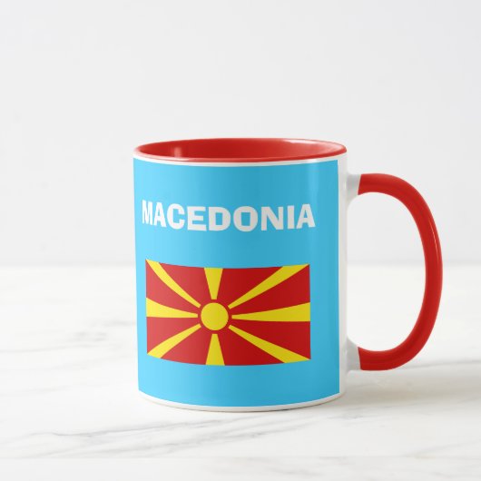 Code van het land Macedonië - Kleurrijke Mok (Rechts)
