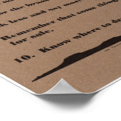 Code van het West-Poster Poster (Hoek)