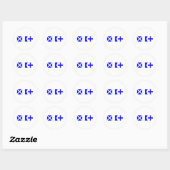 Code vlag max. ronde sticker (Vel)
