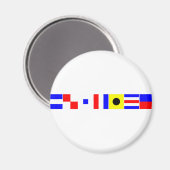 Code vlaggenrecht magneet (Voorkant / Achterkant)