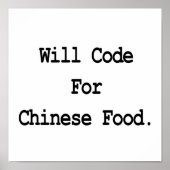 code voor chinese levensmiddelen poster (Voorkant)