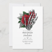 Code voor homohuwelijk met zwarte en rode Floral Kaart (Voorkant)