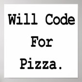 code voor pizza poster (Voorkant)