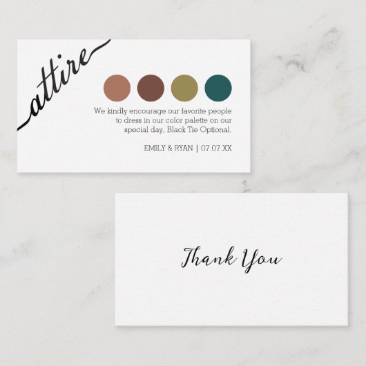 Code voor weddenschappen in de drukkerij personali informatiekaartje (Voorkant / Achterkant)