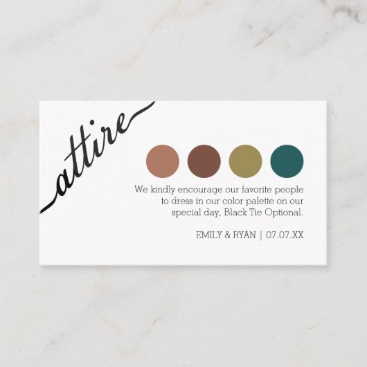 Code voor weddenschappen in de drukkerij personali informatiekaartje (Voorkant)