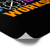 Code werkt grappig programmeur codeersoftware poster (Hoek)
