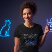 Code Whisperer Developer Cat Women's Black T-shirt