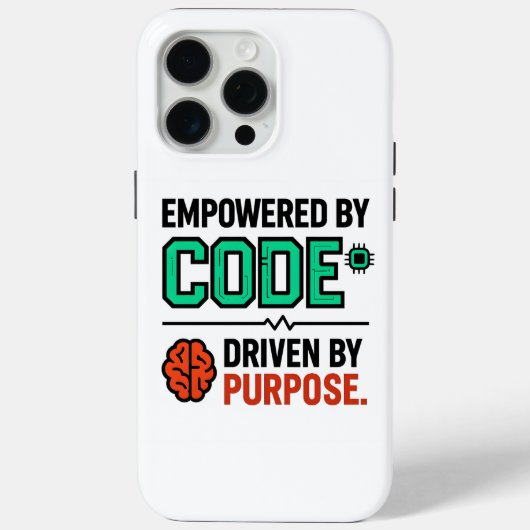 Code With Purpose iPhone Case (Achterkant)