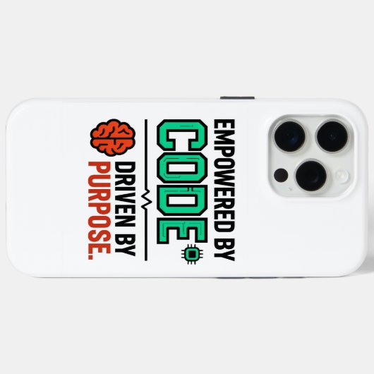 Code With Purpose iPhone Hoesje (Achterkant (horizontaal))