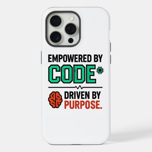 Code With Purpose iPhone Hoesje 15 Pro Max Case (Achterkant)