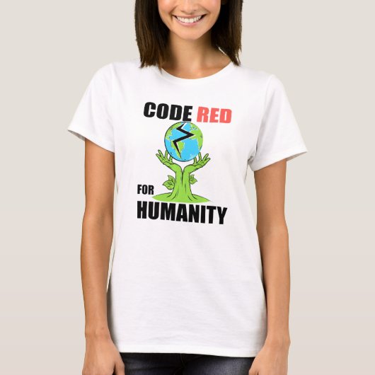 Code Zeer rood voor de mensheid T-shirt (Voorkant)