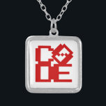 CODE ZILVER VERGULDEN KETTING<br><div class="desc">LOVE CODE Wereldbol Trotters is gespecialiseerd in idiosyncratische beelden van rond het wereldbol. Hier vindt u unieke Wenskaarten, Briefkaarten, Posters, Muismatten en meer.</div>
