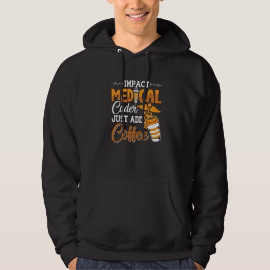 Codeassistent-programmeur Medische codeer gewoon t Hoodie (Voorkant)