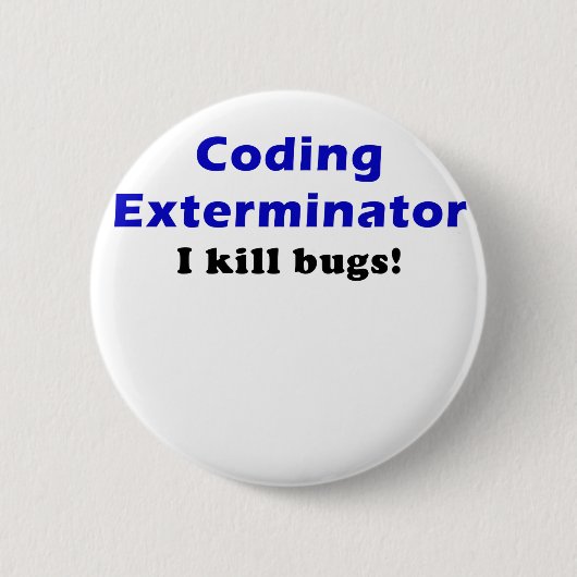 Codebepaling I-dodende bugs Ronde Button 5,7 Cm (Voorkant)