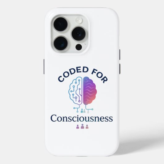 Coded voor Bewustzijn AI Computer Science Design Case-Mate iPhone Case (Achterkant)