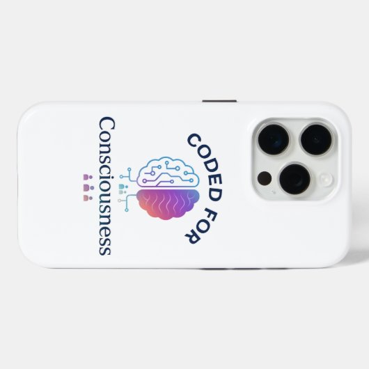 Coded voor Bewustzijn AI Computer Science Design Case-Mate iPhone Case (Achterkant (horizontaal))