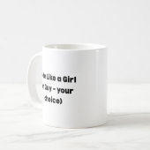 Codeer Als een Meisje Mok – Machtigend Cadeau voor (Voorkant links)
