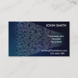 Codeerder of tutor visitekaartje
