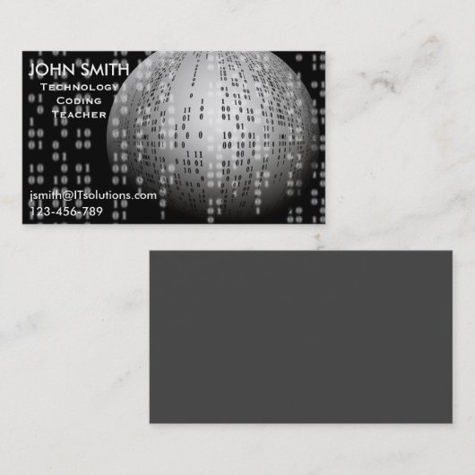 Codeerder of tutor visitekaartje (Voorkant / Achterkant)