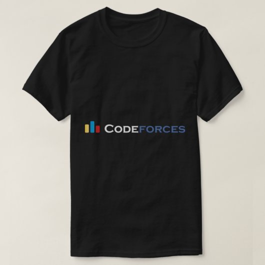 Codeforces Dark T-shirt (Design voorkant)