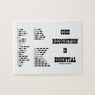 Codeherkenning is essentieel (Morse Code) Legpuzzel