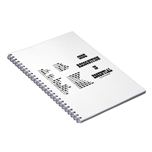 Codeherkenning is essentieel (Morse Code) Notitieboek (Rechterzijde)