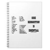 Codeherkenning is essentieel (Morse Code) Notitieboek (Voorkant)