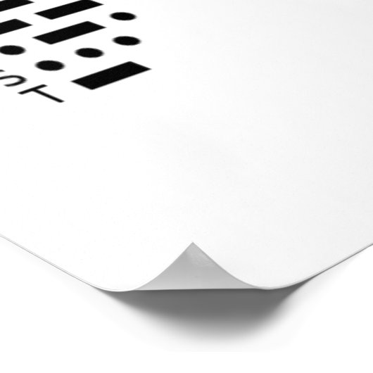 Codeherkenning is essentieel (Morse Code) Poster (Hoek)