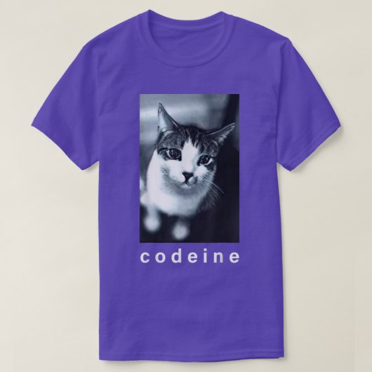 Codeine Cat Funny T-shirt (Design voorkant)