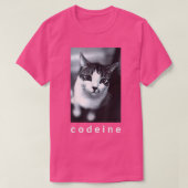Codeine Cat Funny T-shirt (Design voorkant)