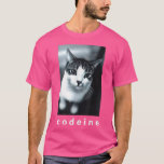 Codeine Cat Funny T-shirt<br><div class="desc">Codeine Cat Funny</div>
