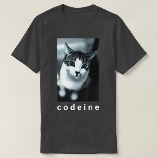 Codeine Cat Funny T-shirt (Design voorkant)
