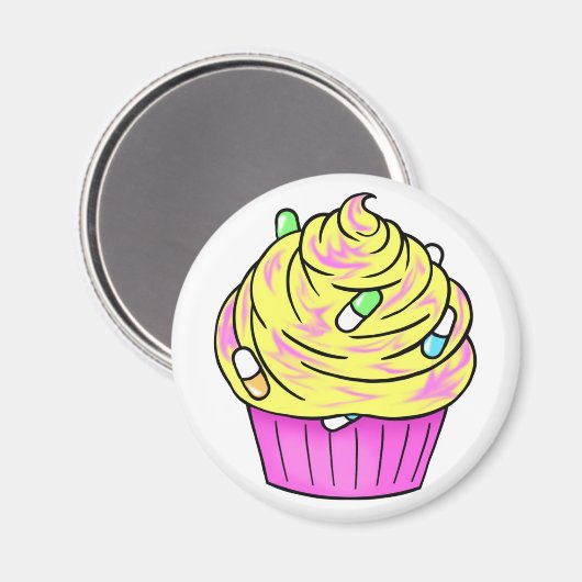 codeïne cupcake magneet (Voorkant / Achterkant)