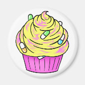 codeïne cupcake magneet (Voorkant)