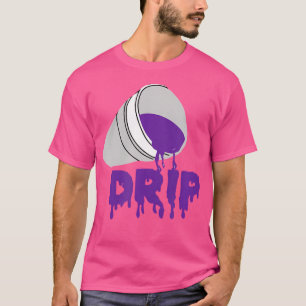 Codeine Dream Drip Paarse Hip Hop Rap Sociale Medi T-shirt